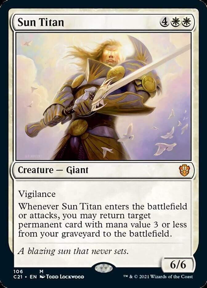 Magic: The Gathering MTG Single Sun Titan [Commander 2021]