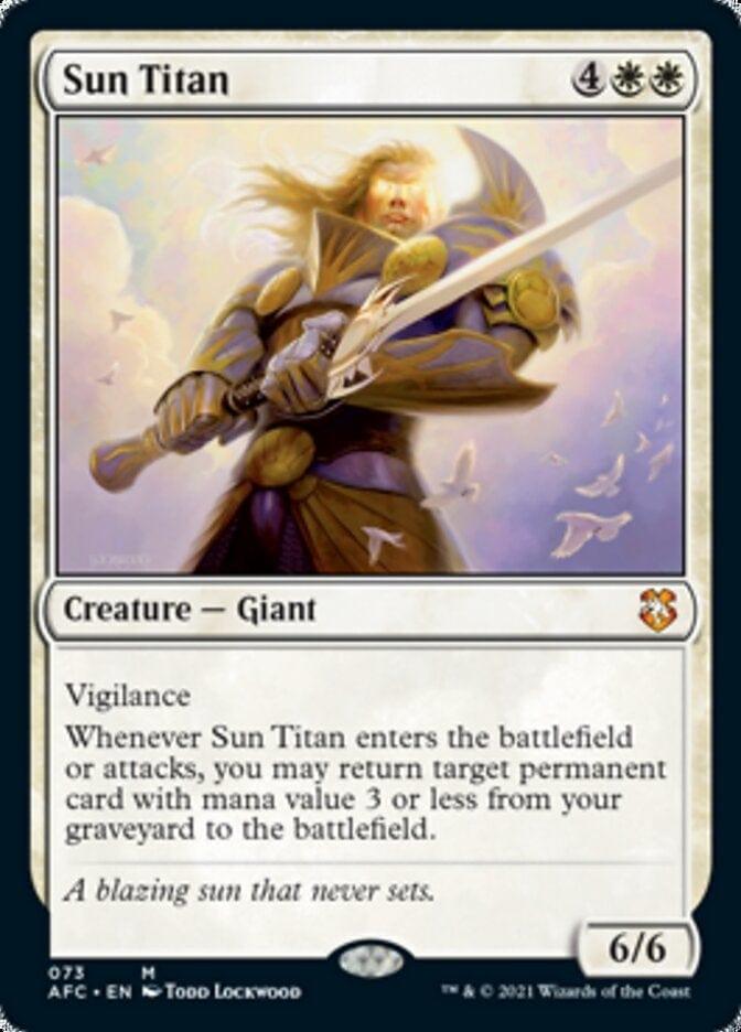 Magic: The Gathering MTG Single Sun Titan [Dungeons & Dragons: Adventures in the Forgotten Realms Commander]