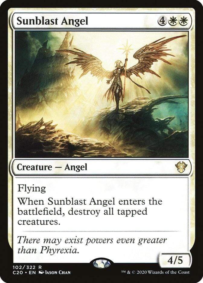 Magic: The Gathering MTG Single Sunblast Angel [Commander 2020]