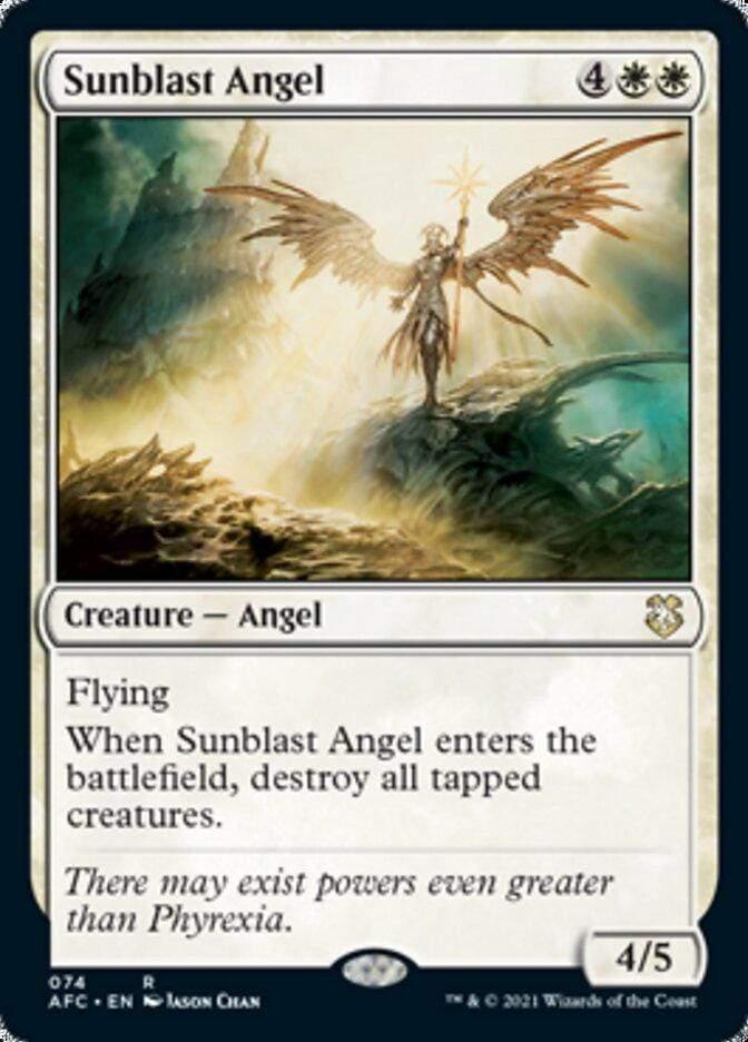 Magic: The Gathering MTG Single Sunblast Angel [Dungeons & Dragons: Adventures in the Forgotten Realms Commander]