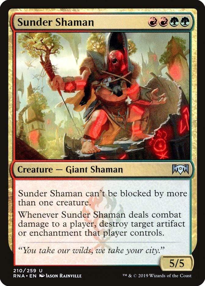 Magic: The Gathering MTG Single Sunder Shaman [Ravnica Allegiance]