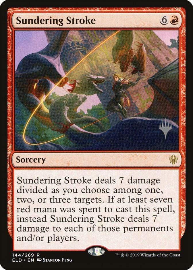 Magic: The Gathering MTG Single Sundering Stroke (Promo Pack) [Throne of Eldraine Promos]