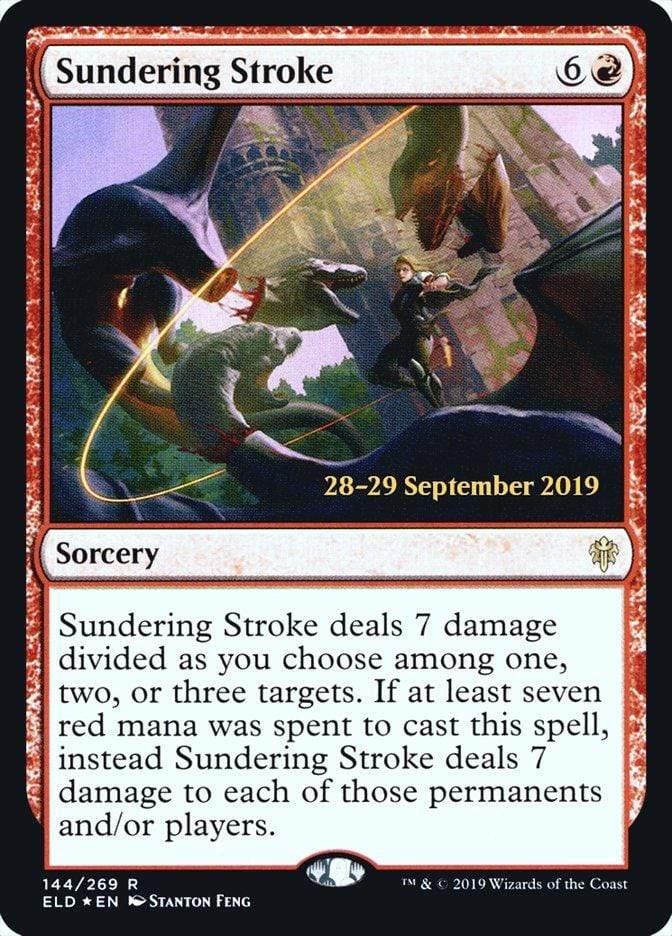 Magic: The Gathering MTG Single Sundering Stroke  [Throne of Eldraine Prerelease Promos]