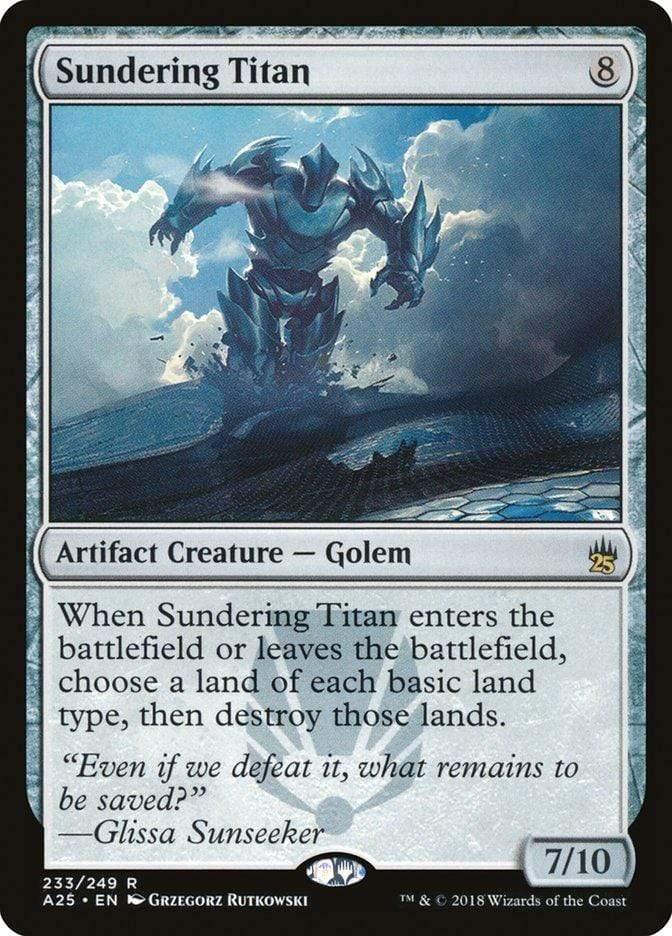 Magic: The Gathering MTG Single Sundering Titan [Masters 25]