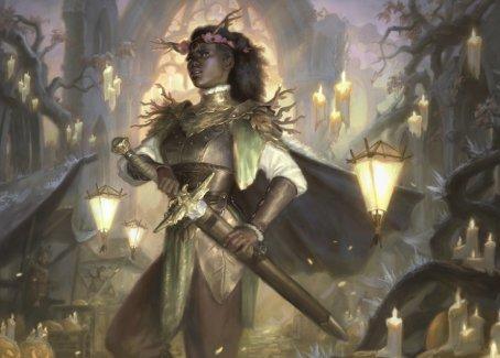 Magic: The Gathering MTG Single Sungold Sentinel Art Card [Innistrad: Midnight Hunt Art Series]