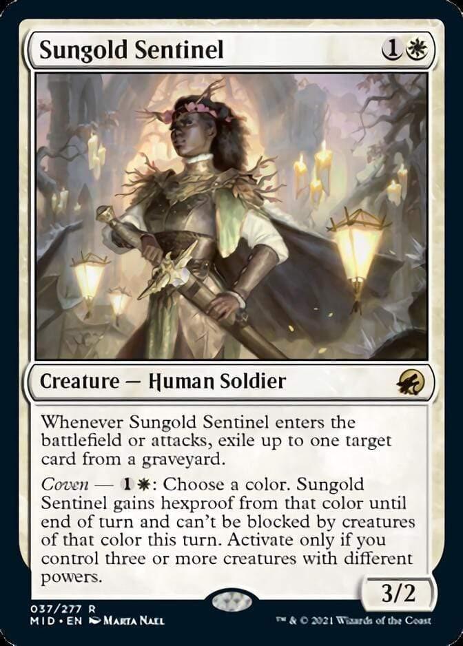 Magic: The Gathering MTG Single Sungold Sentinel [Innistrad: Midnight Hunt]
