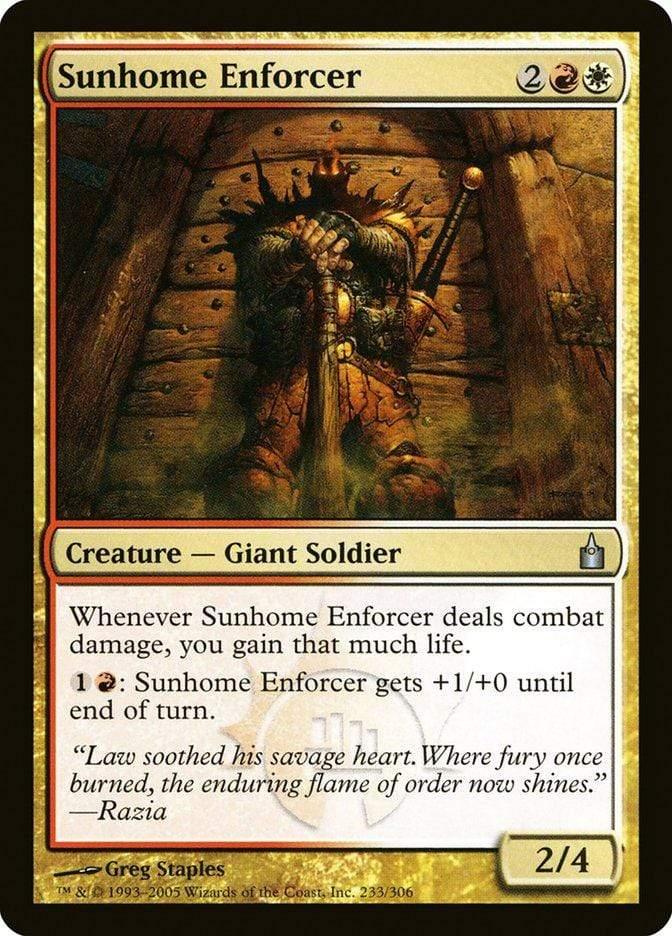 Magic: The Gathering MTG Single Sunhome Enforcer [Ravnica: City of Guilds]