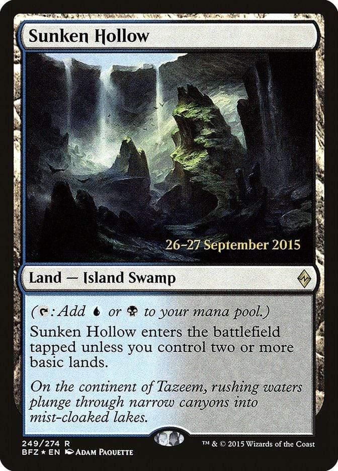 Magic: The Gathering MTG Single Sunken Hollow  [Battle for Zendikar Prerelease Promos]