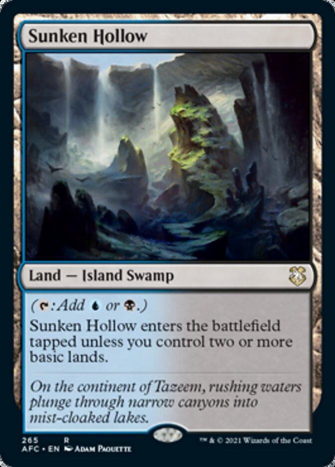 Magic: The Gathering MTG Single Sunken Hollow [Dungeons & Dragons: Adventures in the Forgotten Realms Commander]