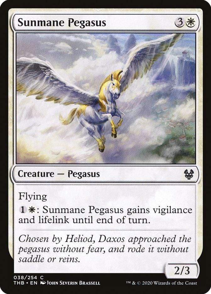 Magic: The Gathering MTG Single Sunmane Pegasus [Theros Beyond Death]