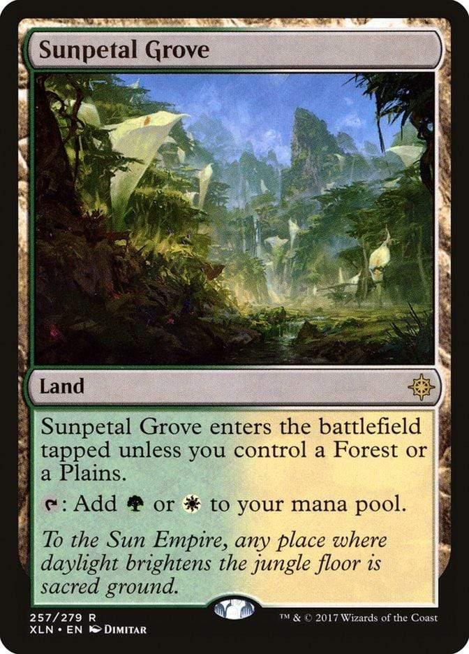 Magic: The Gathering MTG Single Sunpetal Grove [Ixalan]