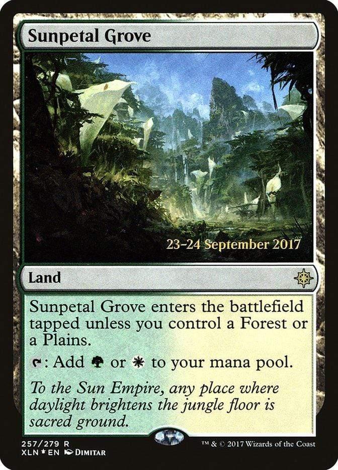 Magic: The Gathering MTG Single Sunpetal Grove  [Ixalan Prerelease Promos]
