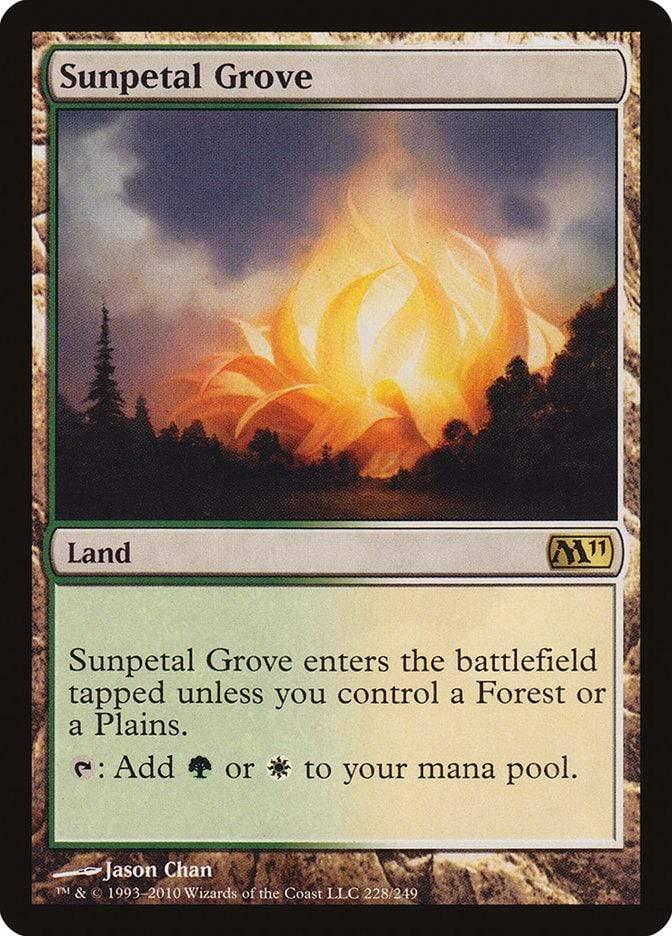Magic: The Gathering MTG Single Sunpetal Grove [Magic 2011]