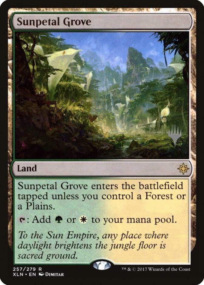 Magic: The Gathering MTG Single Sunpetal Grove (Promo Pack) [Ixalan Promos]