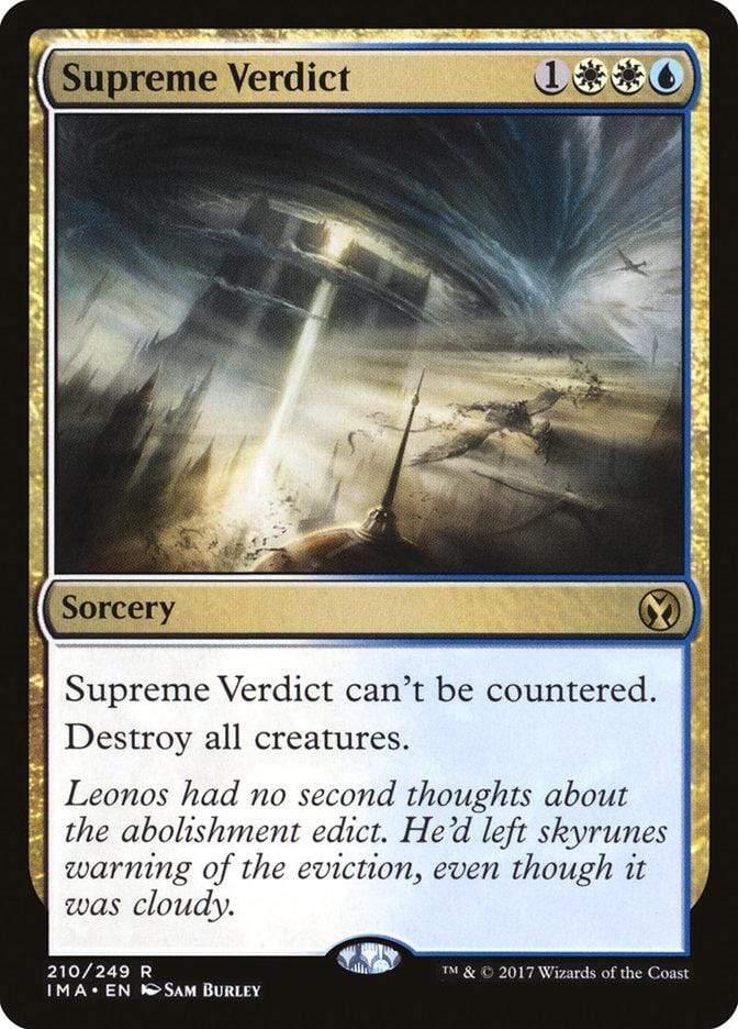Magic: The Gathering MTG Single Supreme Verdict [Iconic Masters]