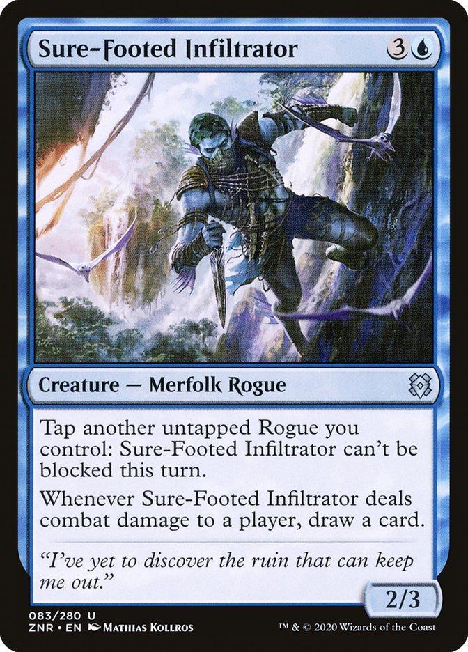 Magic: The Gathering MTG Single Sure-Footed Infiltrator [Zendikar Rising]