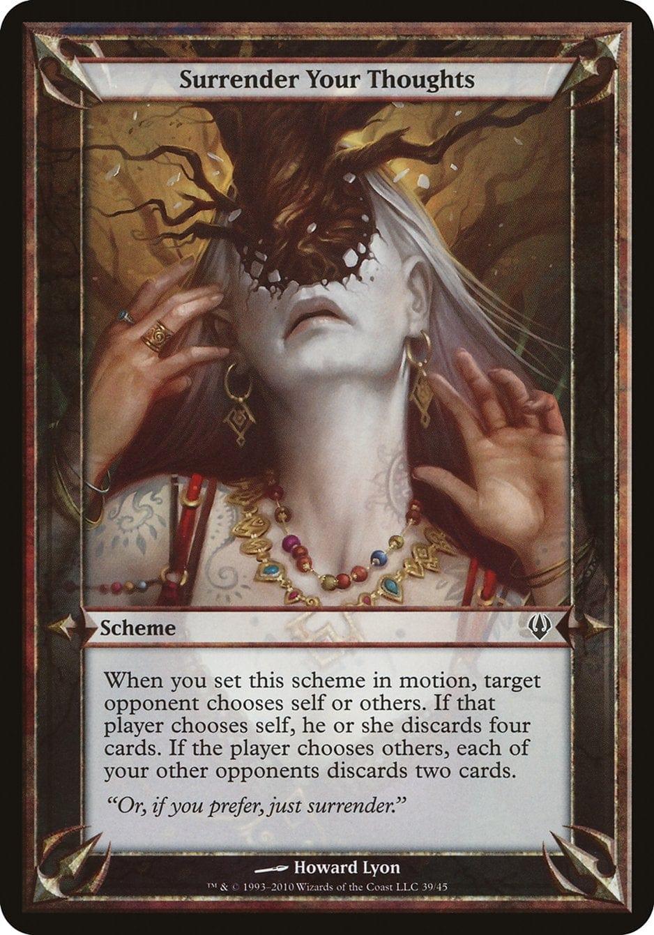 Magic: The Gathering MTG Single Surrender Your Thoughts (Schemes) [Archenemy Schemes]