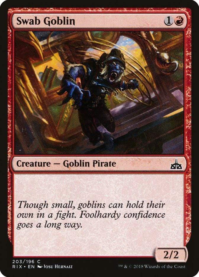 Magic: The Gathering MTG Single Swab Goblin [Rivals of Ixalan]