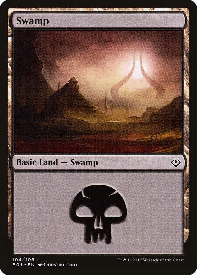 Magic: The Gathering MTG Single Swamp (104) [Archenemy: Nicol Bolas]