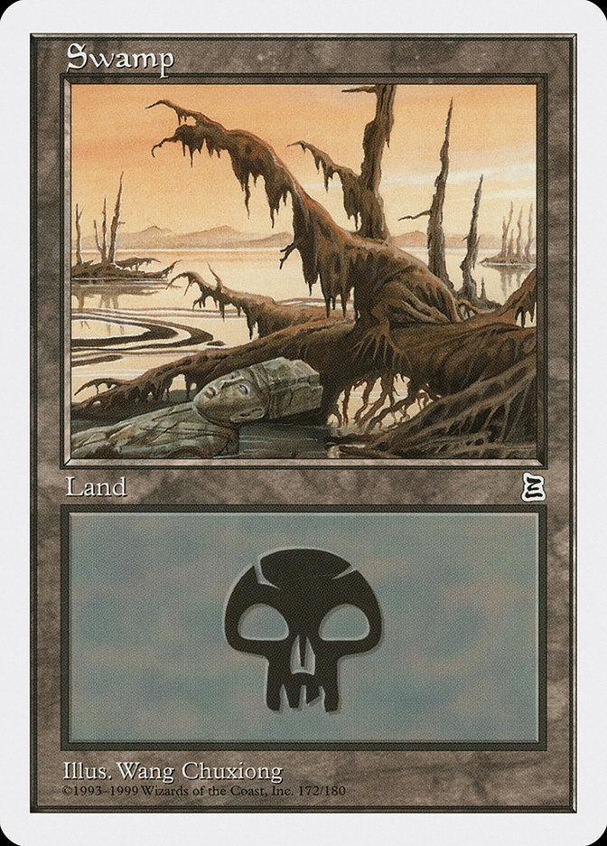 Magic: The Gathering MTG Single Swamp (172) [Portal Three Kingdoms]