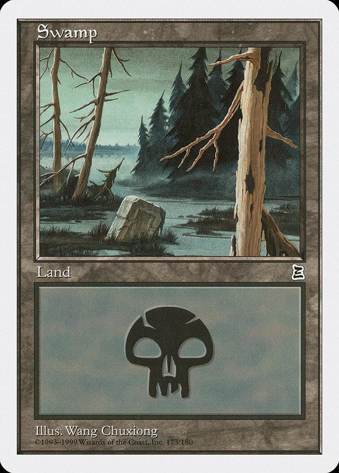 Magic: The Gathering MTG Single Swamp (173) [Portal Three Kingdoms]