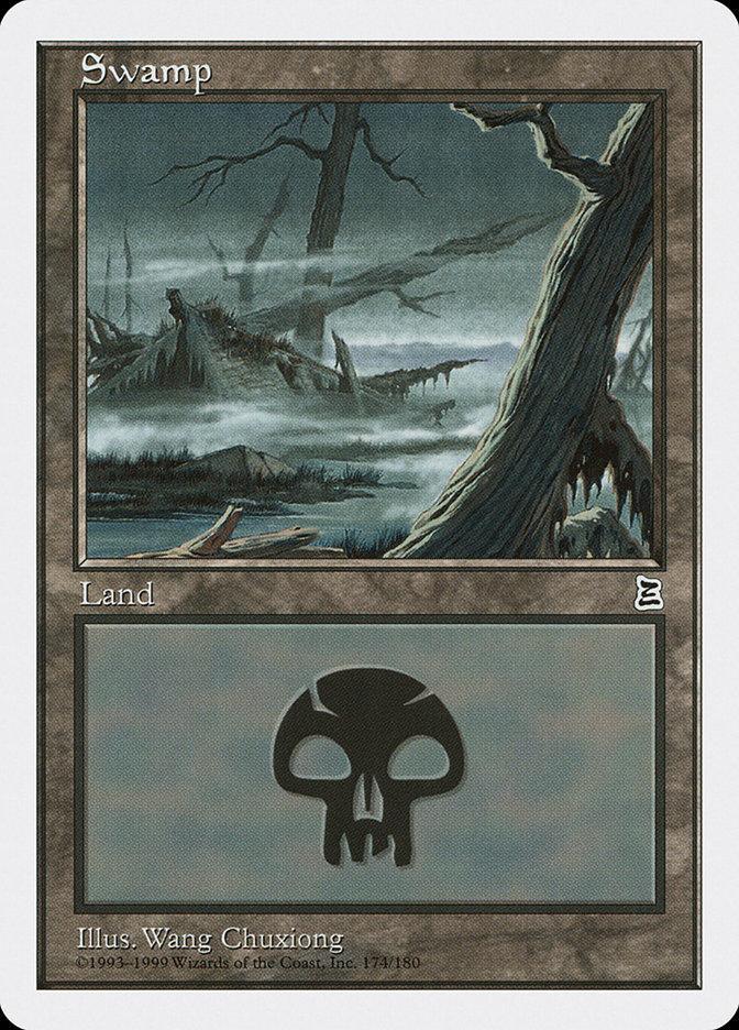 Magic: The Gathering MTG Single Swamp (174) [Portal Three Kingdoms]