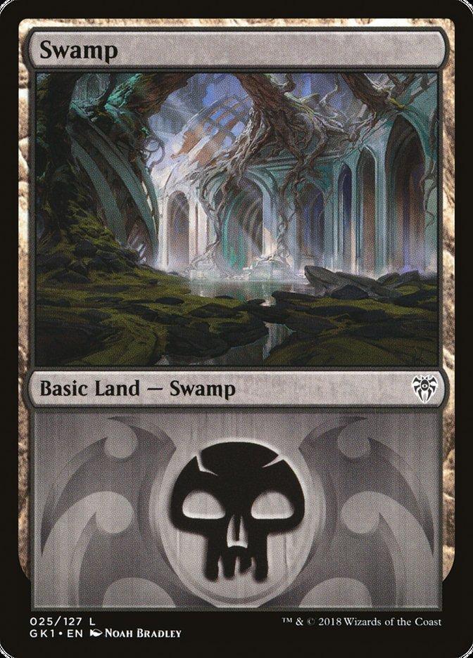 Magic: The Gathering MTG Single Swamp (25) [Guilds of Ravnica Guild Kit]
