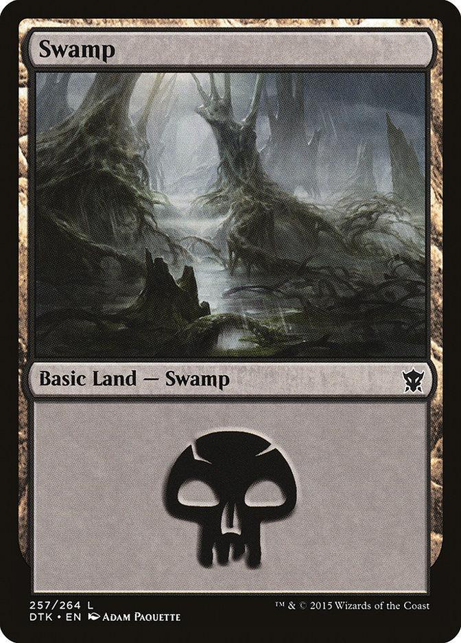 Magic: The Gathering MTG Single Swamp (257) [Dragons of Tarkir]