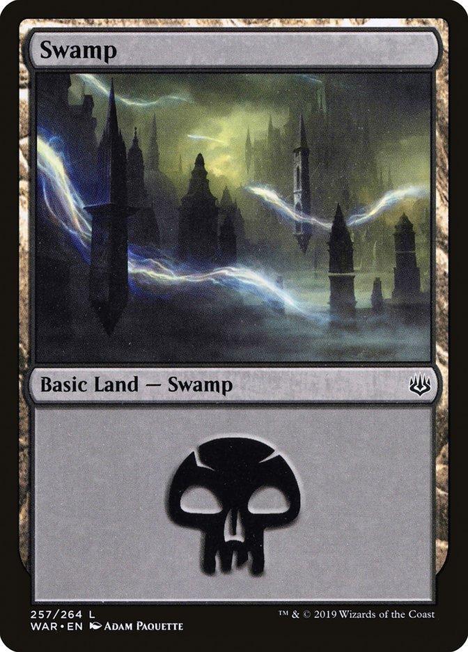 Magic: The Gathering MTG Single Swamp (257) [War of the Spark]