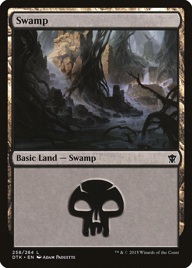 Magic: The Gathering MTG Single Swamp (258) [Dragons of Tarkir]