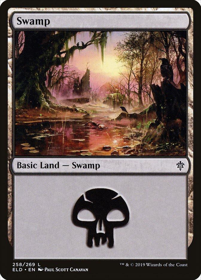 Magic: The Gathering MTG Single Swamp (258) [Throne of Eldraine]