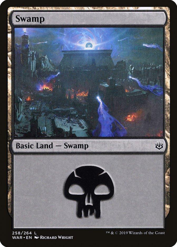 Magic: The Gathering MTG Single Swamp (258) [War of the Spark]