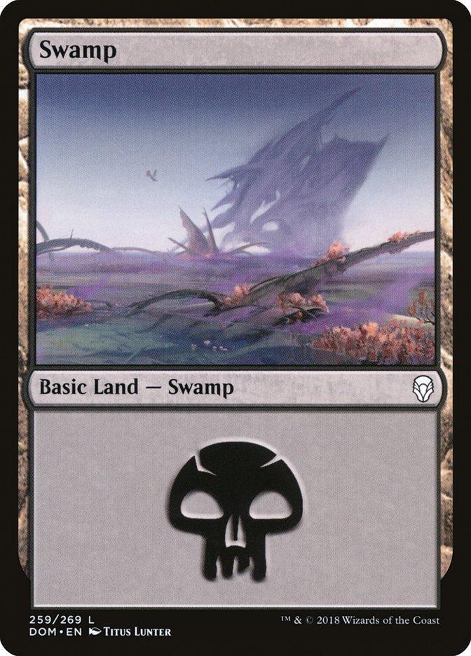 Magic: The Gathering MTG Single Swamp (259) [Dominaria]