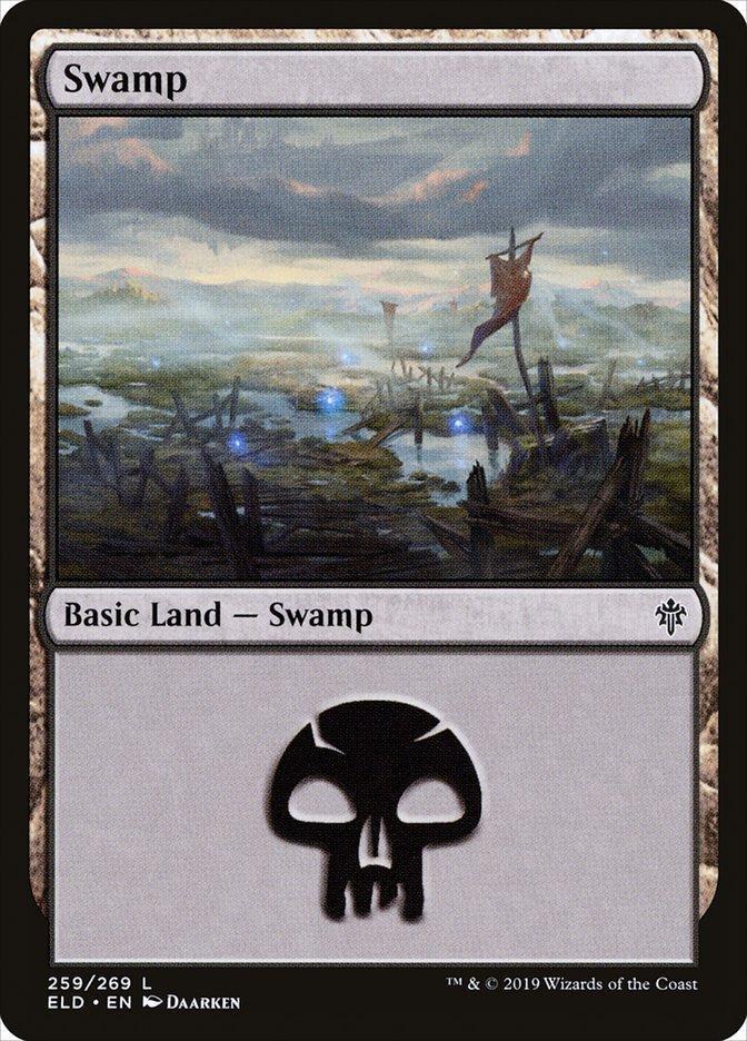 Magic: The Gathering MTG Single Swamp (259) [Throne of Eldraine]
