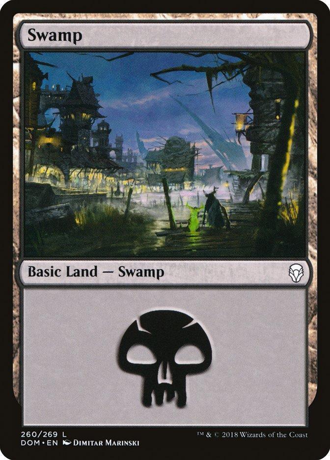 Magic: The Gathering MTG Single Swamp (260) [Dominaria]