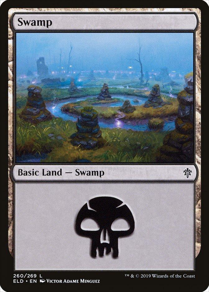Magic: The Gathering MTG Single Swamp (260) [Throne of Eldraine]