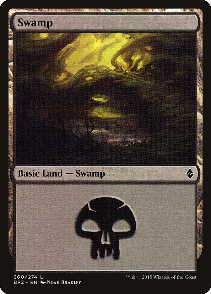 Magic: The Gathering MTG Single Swamp (260a) [Battle for Zendikar]