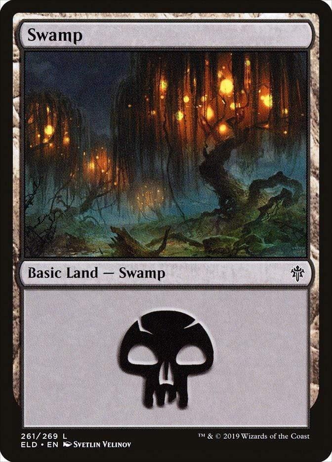 Magic: The Gathering MTG Single Swamp (261) [Throne of Eldraine]