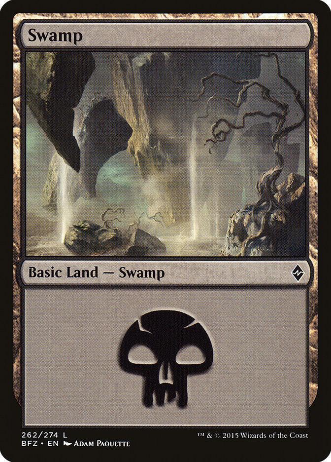 Magic: The Gathering MTG Single Swamp (262a) [Battle for Zendikar]