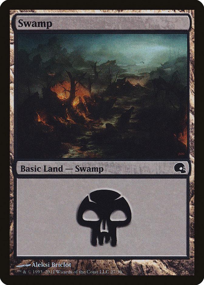 Magic: The Gathering MTG Single Swamp (27) [Premium Deck Series: Graveborn]
