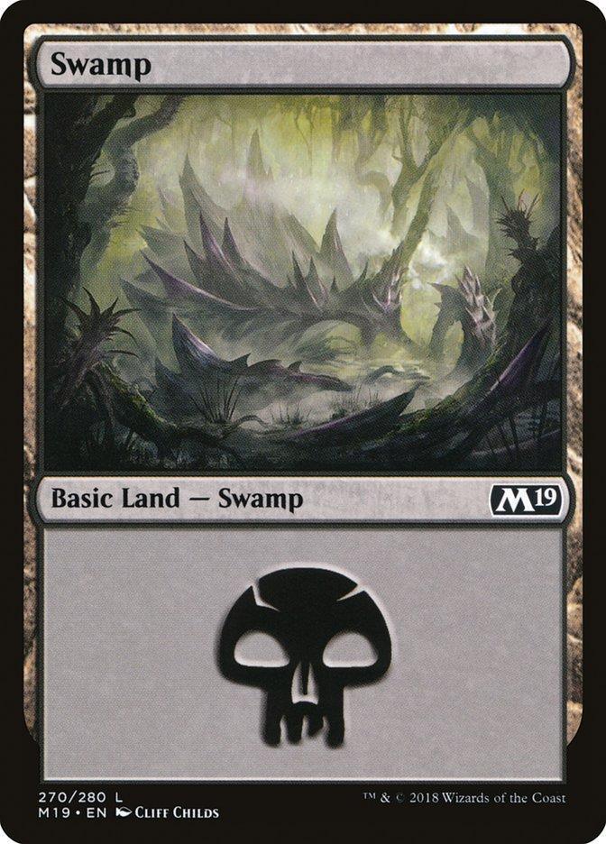 Magic: The Gathering MTG Single Swamp (270) [Core Set 2019]