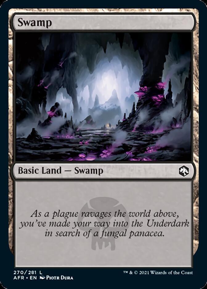 Magic: The Gathering MTG Single Swamp (270) [Dungeons & Dragons: Adventures in the Forgotten Realms]