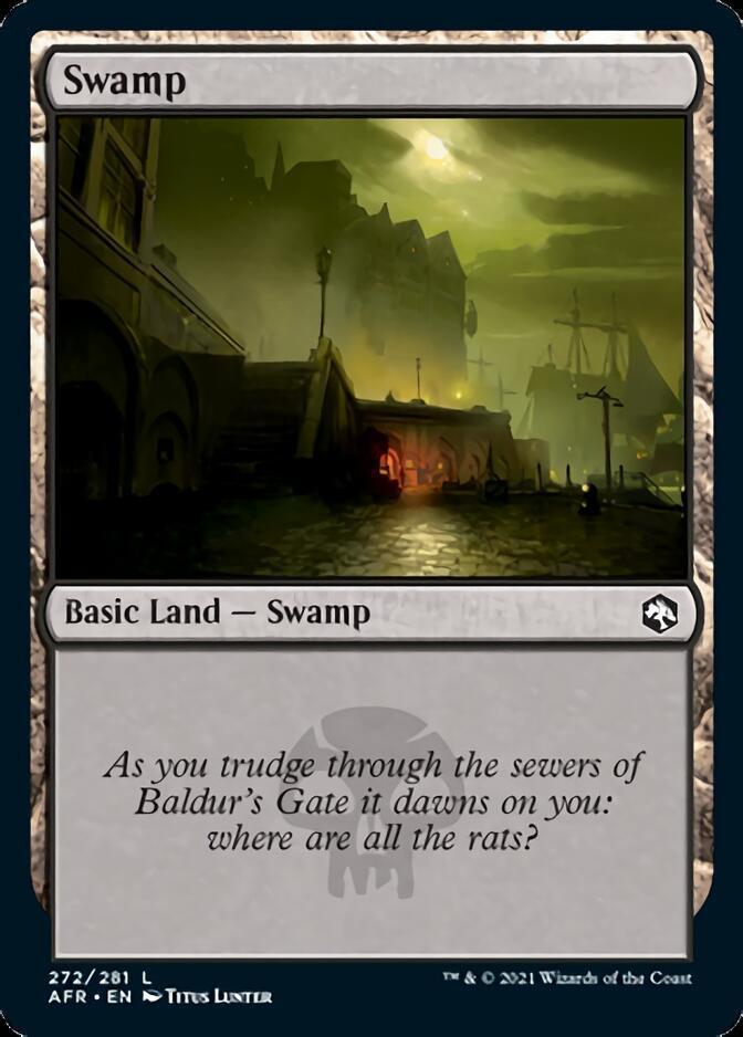 Magic: The Gathering MTG Single Swamp (272) [Dungeons & Dragons: Adventures in the Forgotten Realms]