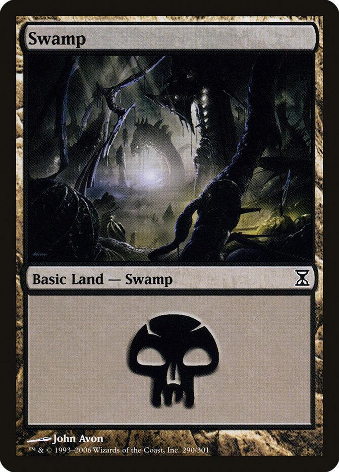 Magic: The Gathering MTG Single Swamp (290) [Time Spiral]