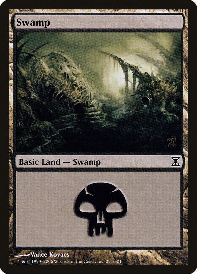 Magic: The Gathering MTG Single Swamp (291) [Time Spiral]