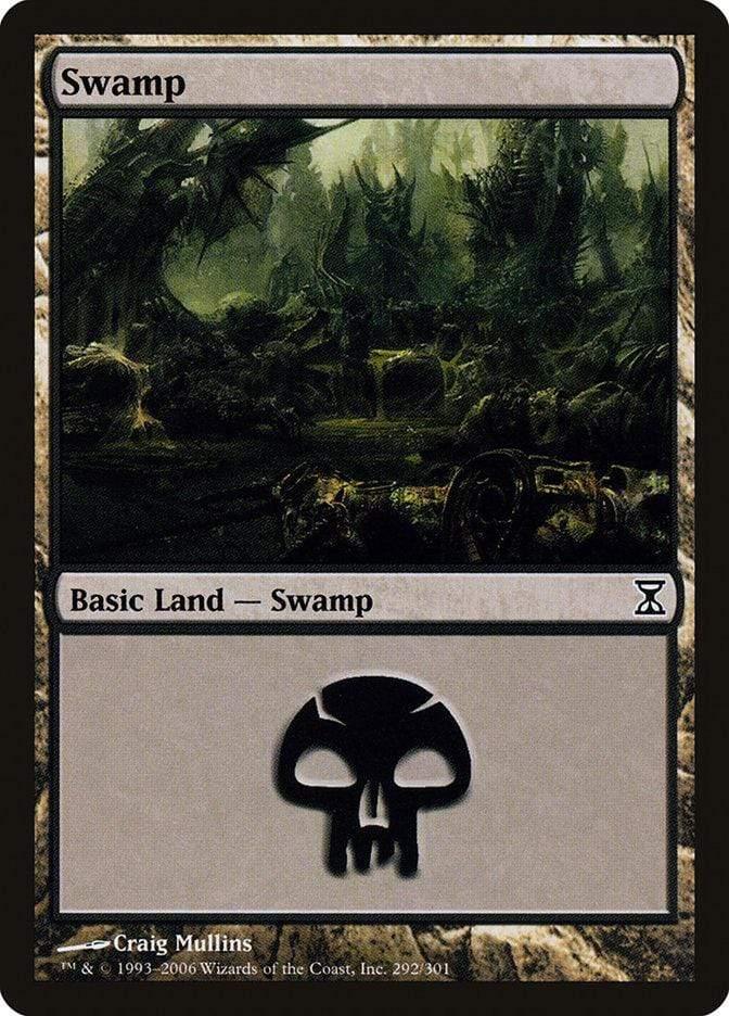 Magic: The Gathering MTG Single Swamp (292) [Time Spiral]