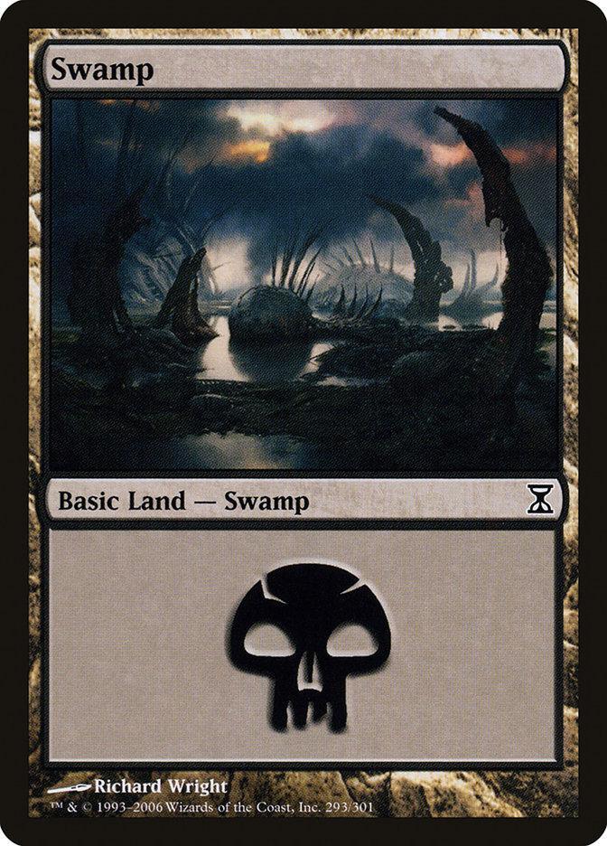 Magic: The Gathering MTG Single Swamp (293) [Time Spiral]