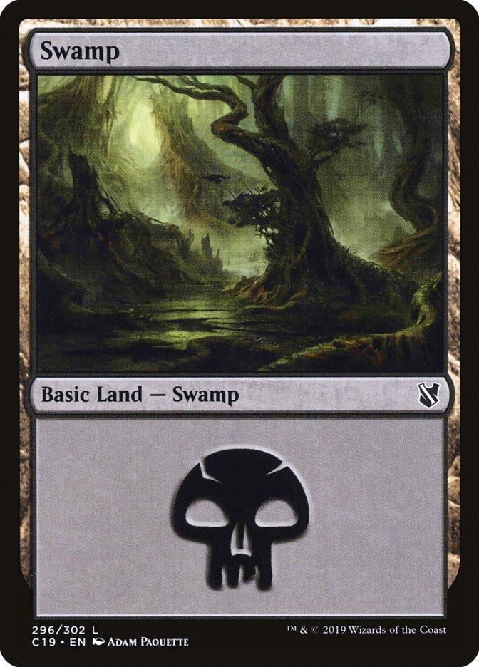 Magic: The Gathering MTG Single Swamp (296) [Commander 2019]