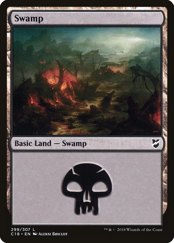 Magic: The Gathering MTG Single Swamp (299) [Commander 2018]