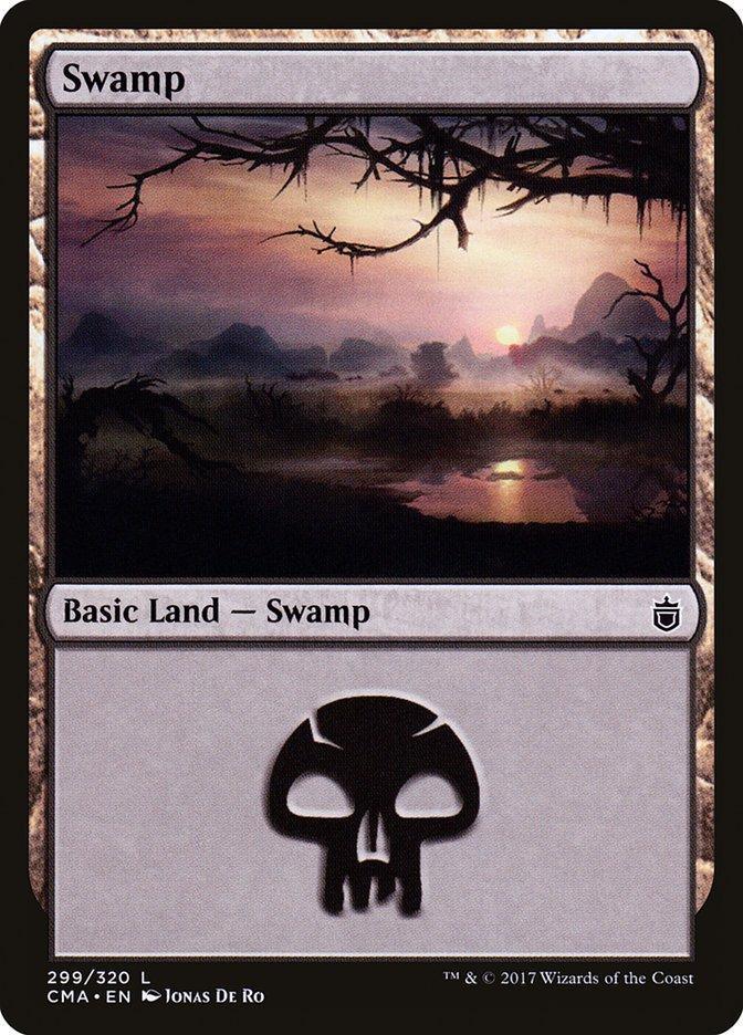 Magic: The Gathering MTG Single Swamp (299) [Commander Anthology]